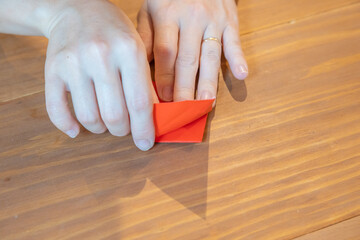 親子で折った折り紙