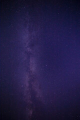 Milky Way galaxy in dark night sky