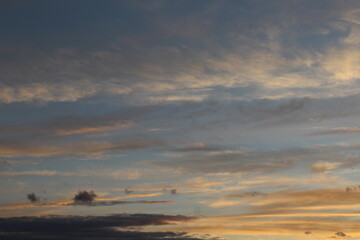 sunset in the clouds