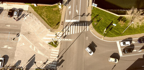 Aerial view of Viareggio Ocean Promenade, Tuscany
