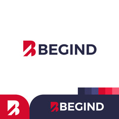 Letter AB Monogram Initial Logo, flat simple style identity initial logo mark. Initial A and B logo vector for business, Brand Identity, Personal Logo