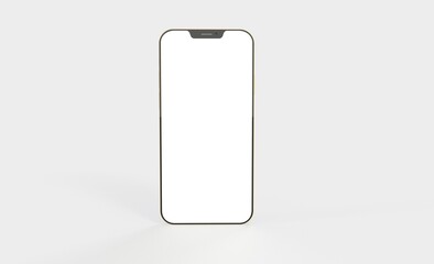 realistic smartphone template mockup for user experience presentation. Stylish concept design for websites, applications and landing pages.