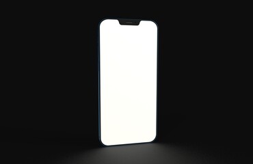 phone 3d illustration mockup smartphone.dark 3d