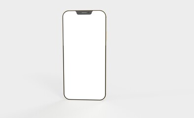realistic smartphone template mockup for user experience presentation. Stylish concept design for websites, applications and landing pages.