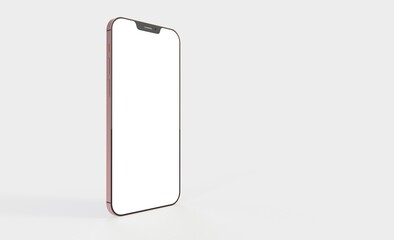 phone 3d illustration mockup smartphone isolated.