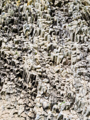 the bricks, rare natural beauty, formed of basalt columnar.