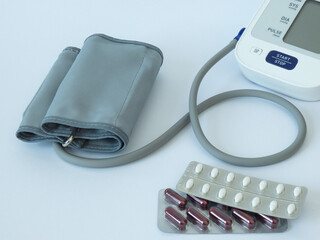 blood pressure monitor and medication