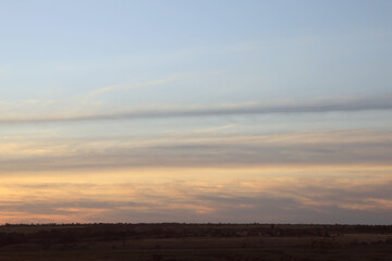 Picturesque view of beautiful sky in early morning