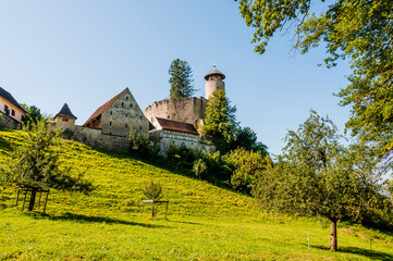 Arlesheim, Schloss Birseck, Ermitage, Dornach, Birseck, Landwirtschaft, Wald, Spazierweg,...