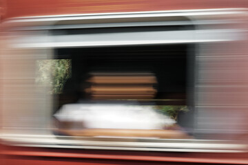fast moving train