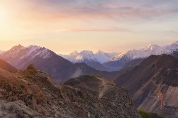 Crédence de cuisine en verre imprimé Gasherbrum Montagne du Karakoram au Pakistan