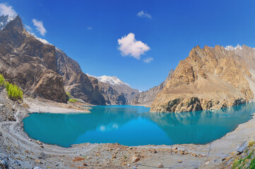Prachtig Ata& 39 Abad-meer, Gilgit Baltistan, Pakistan