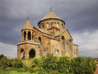 Fototapeta na wymiar Saint Shoghakat church in Vagharshapat. Armenia
