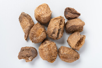 top view herb SangPiaoXiao or Mantidis Ootheca or Mantis Egg-case