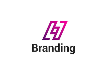 Letter H Modern Logo Template Vector. H monogram logo vector. H symbol vector.
