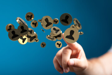 organization chart team concept networking