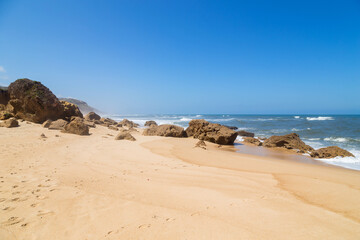 Beautiful beach in Sao Martinho do Porto