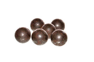 metal ball isolated on white background