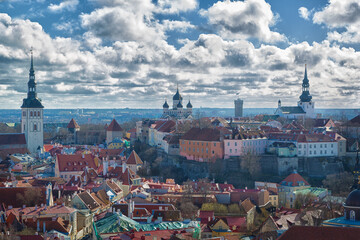 Obraz premium View of old town. Tallinn, Estonia