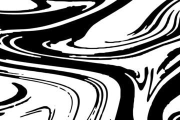 Modern Black And White Marble Texture Pattern Abstract Background. Technology Banner. Vector Illustration