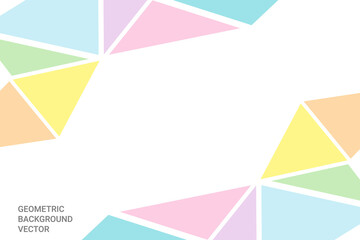 Colorful Modern Geometric Shape Abstradct Background. Technology Banner Wallpaper. Vector