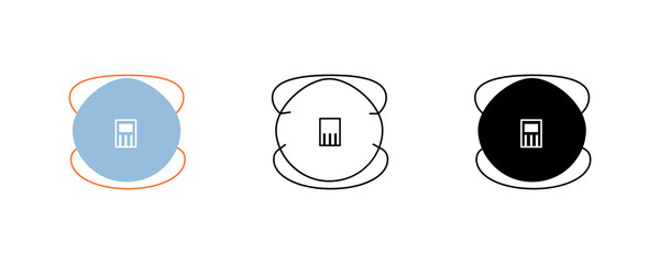 A set of medical face masks. Various color protective respirators against viruses, dust and respiratory diseases.Protection from coronavirus. Vector illustration in a flat cartoon style.