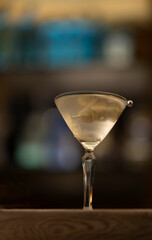 Delicious cocktail in top bar restaurant in bogota colombia
