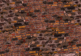 red brick texture background stone base dark