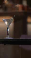Delicious cocktail in top bar restaurant in bogota colombia