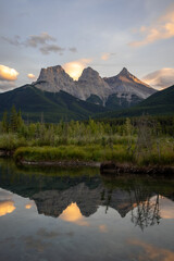 Three Sisters mountain in Kananaskis Country