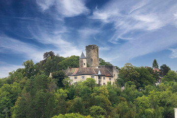 The medieval Castle Krautheim, Hohenlohe, Baden-W&Atilde;&frac14;rttemberg, Germany
