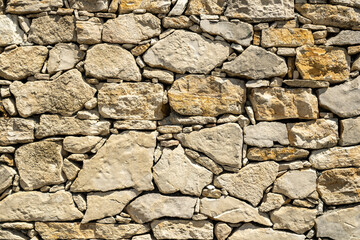 Limestone brick wall texture