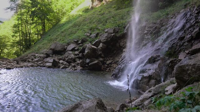 Great Waterfall Ilomska, Vlasic mountain, Bosnia and Herzegovina - (4K)