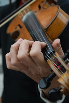 Person playing violin