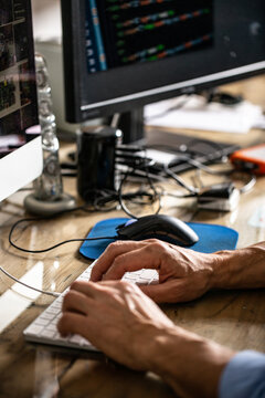 Person working on a computer