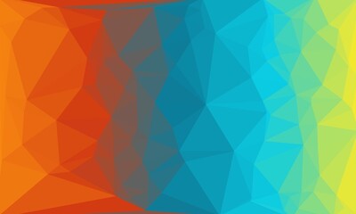 vibrant colorful geometric background with mosaic design