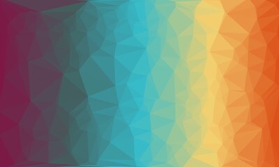 Obraz premium vibrant creative prismatic background with polygonal pattern