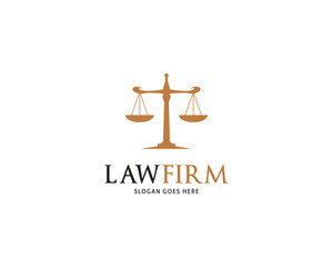 Law Firm Logo Vector Template Design