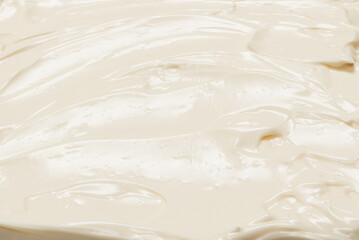 White whipped cream texture.