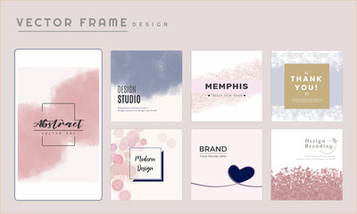 vector card brand template design