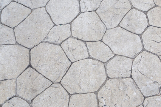 tile cement hexagon city square, stone gray background