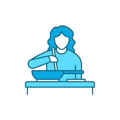 Cooking food color line icon. Pictogram for web page, mobile app