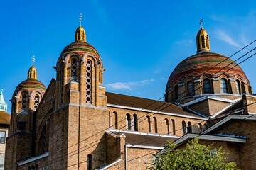 The Domes of St. Marys Greek Catholic Church, Johnstown, Pennsylvania, USA