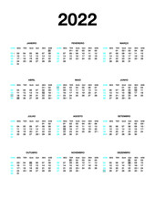 Calend&aacute;rio 2022