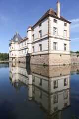 Fototapeta na wymiar The castle of Cormatin in Burgundy, France