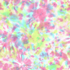 Tie dye shibori seamless pattern. Watercolour abstract texture.
