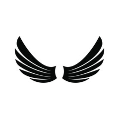 Angel wings icon vector. fly illustration sign collection. pilot symbol. wings logo.