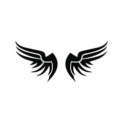 Angel wings icon vector. fly illustration sign collection. pilot symbol. wings logo.