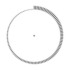 vertical stripes in a circle, countdown, vector graphics, round time sign, icon