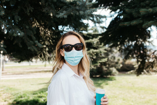 Girl wearing a mask 